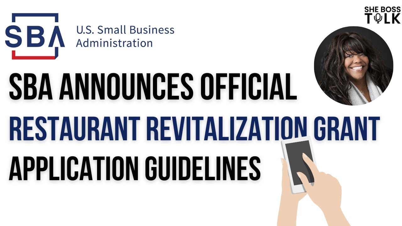 SBA ANNOUNCES RESTAURANT REVITALIZATION GRANT APPLICATION GUIDELINES | SHE BOSS TALK
