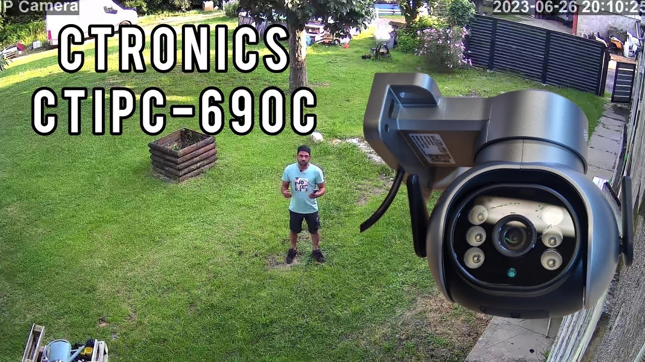 [CTRONICS] CTIPC-690C 4MP- Teste caméra de surveillance et son application après l'avoir installé
