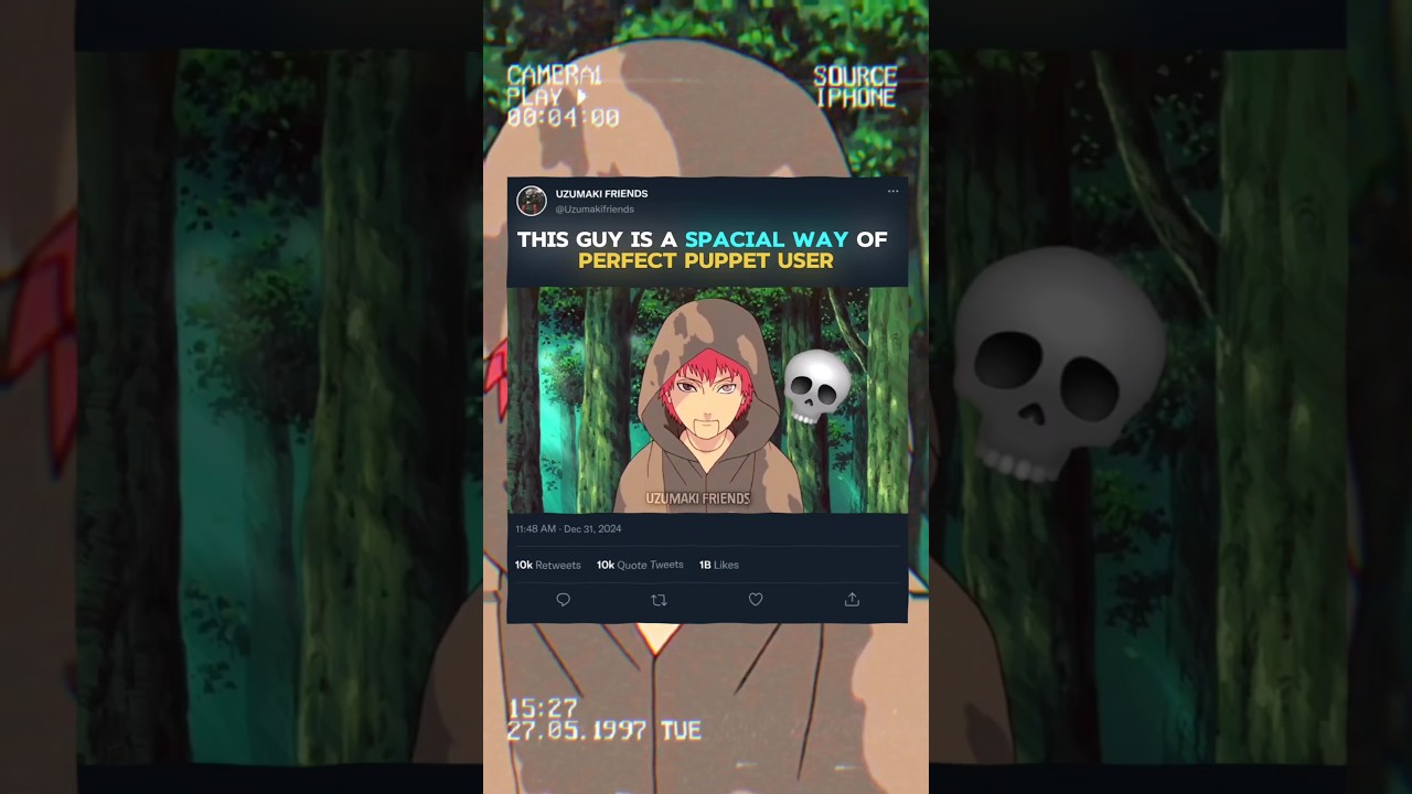 ☠️THIS GUY IS A SPACIAL WAY OF PERFECT PUPPET USER #puppet #sasori #narutoshippuden #shorts