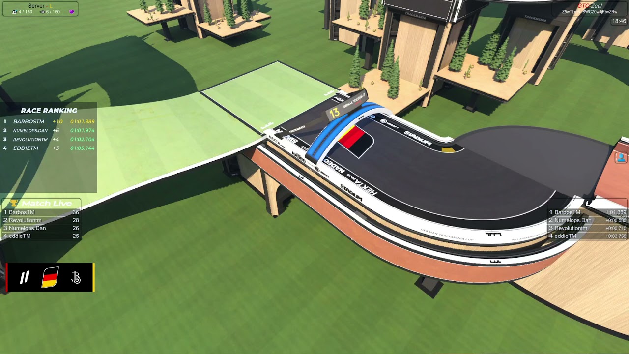 German Trackmania Cup LB Final: Barbos/Revo/eddie/Dan (EN/Cast)