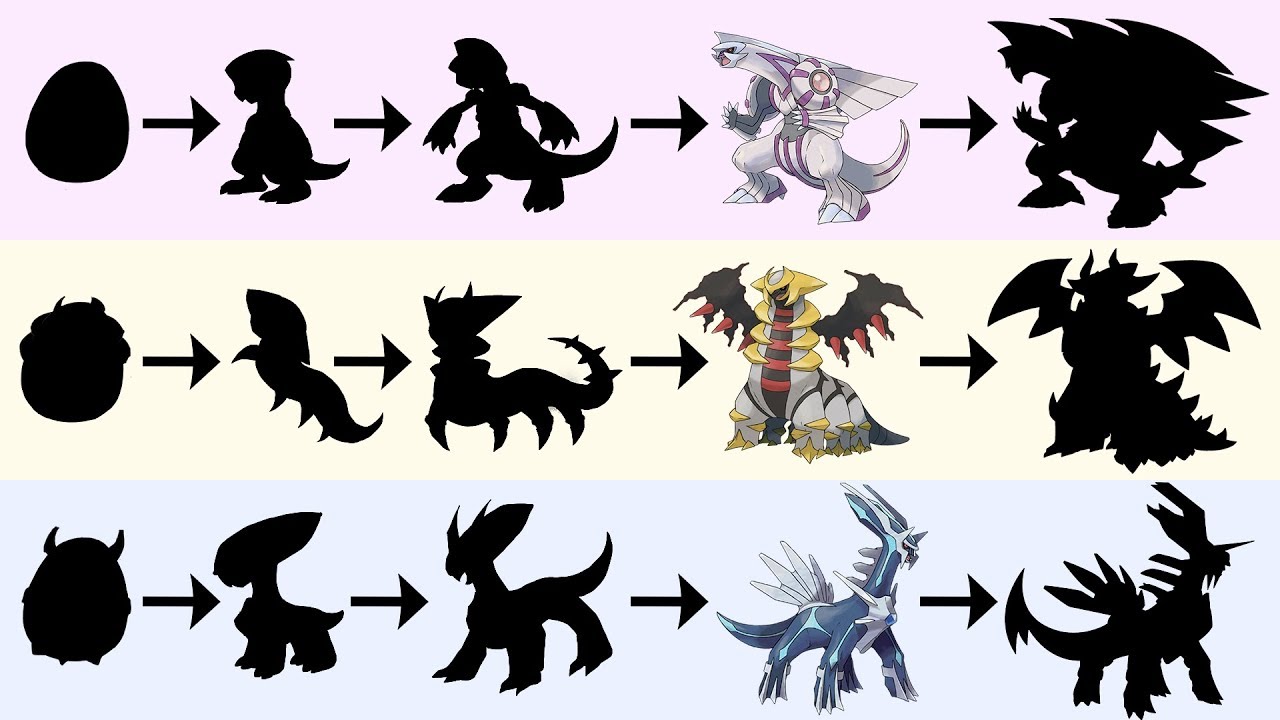 Giratina Palkia Dialga Evolutions & Eggs | Pokemon Gen 8 Fanart