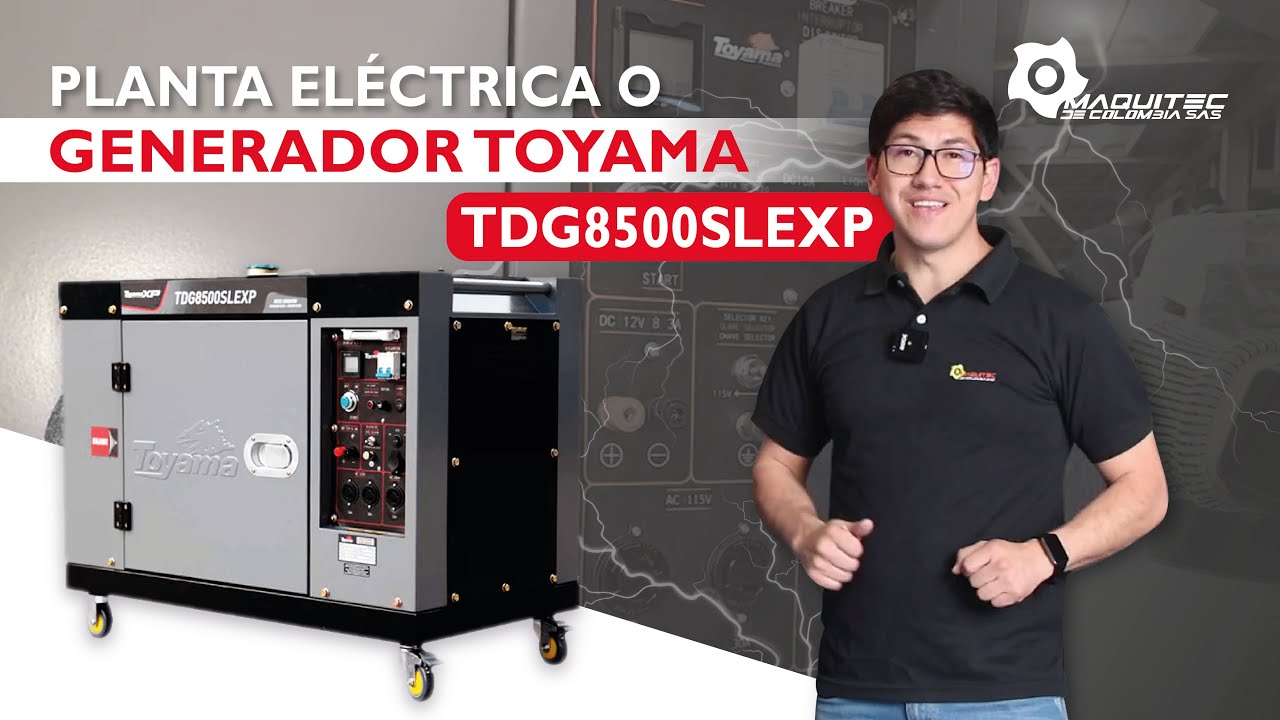 Planta eléctrica o generador Toyama TDG8500SLEXP -  Maquitec