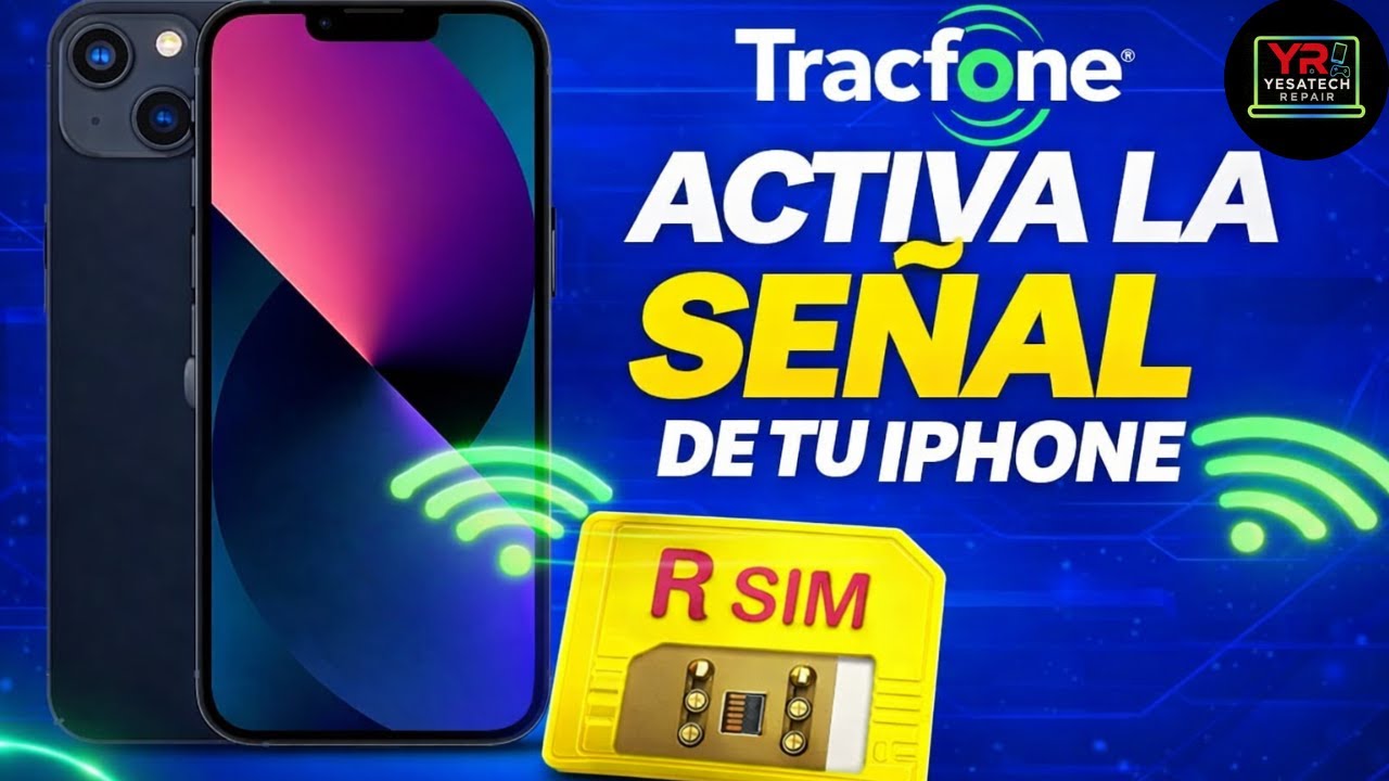 ACTIVAR📲 IPHONE AMERICANO COMPAÑIA TRACFONE CON RSIM #yesatechrepair #iphone #IPHONESEÑAL #rsim