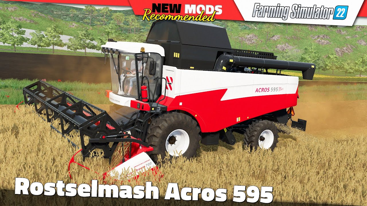 FS22 | Rostselmash Acros 595 - Farming Simulator 22 New Mods Review 2K60