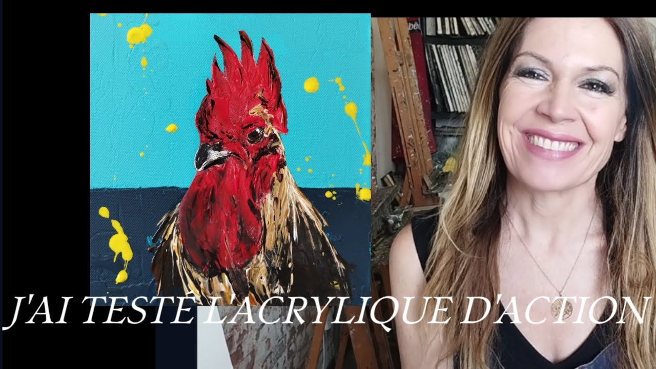 J'AI TESTÉ LA PEINTURE ACRYLIQUE D'ACTION par Nelly LESTRADE