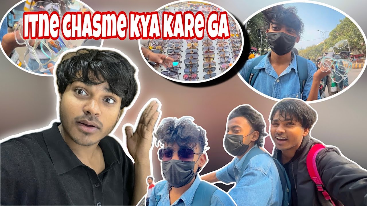 Itne sare chasme bechne ke liye le rha kya ye 😂😆#vlogger #funny #vlog 