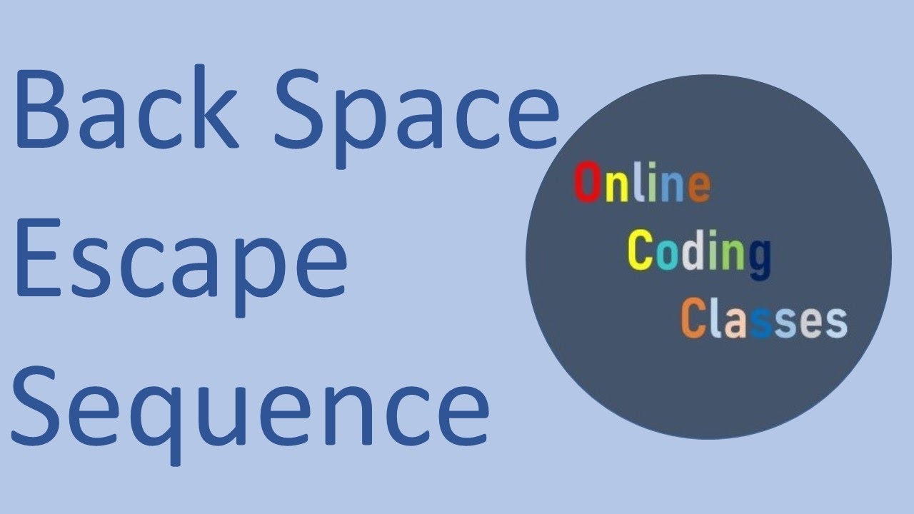 Back Space Escape Sequence in c