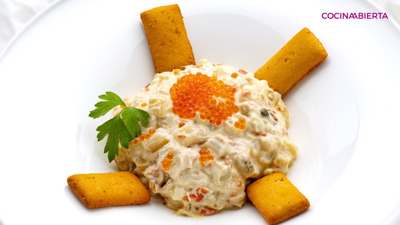 Ensaladilla de buey de mar y encurtidos con Karlos Arguiñano