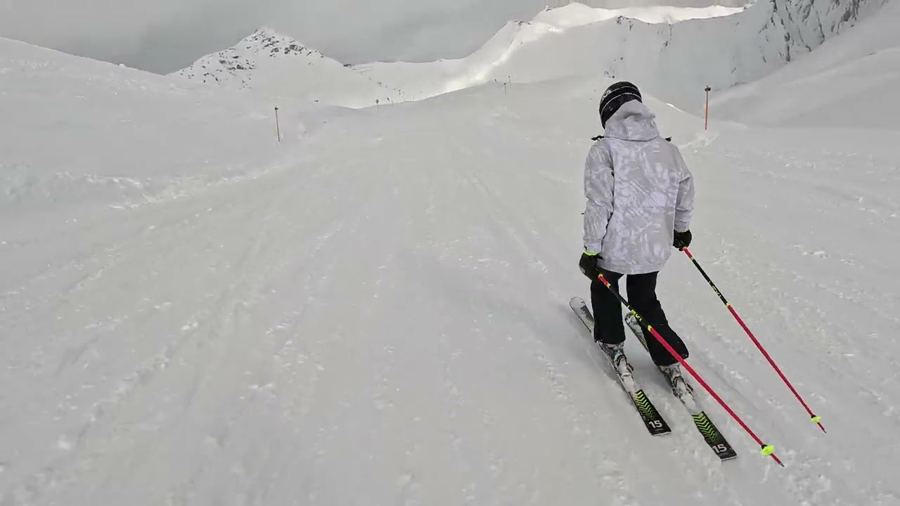 Serfaus - Fiss - Ladis, slope 162 with some free ride. 19.2.2024
