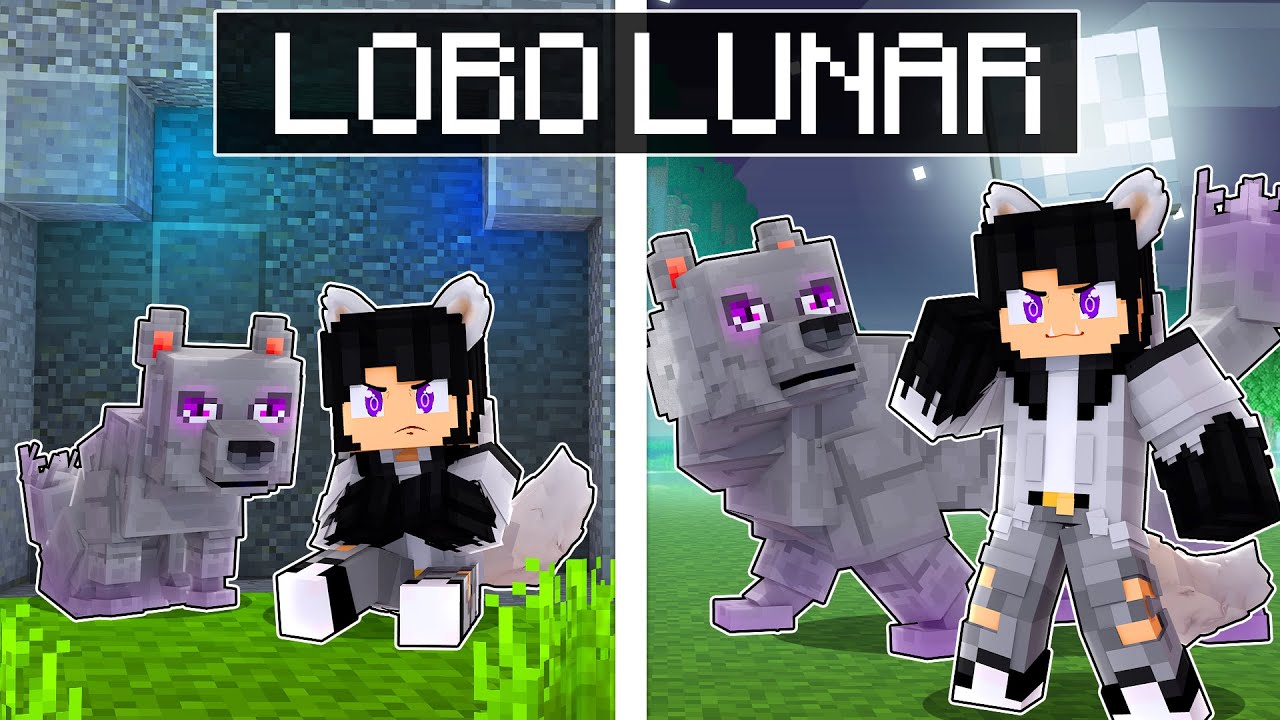 CRESCENDO como um LOBO LUNAR no Minecraft