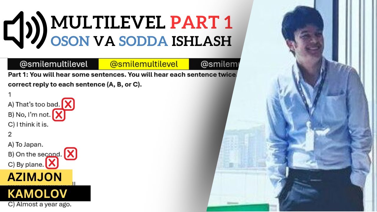 Multilevel Listening Part 1 Ishlash