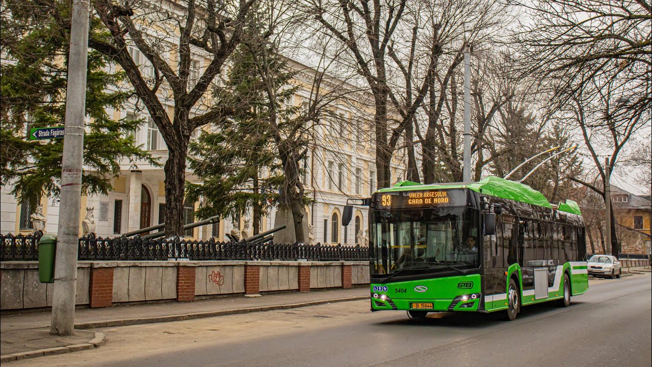 Troleibuzele Solaris Trollino 12 Medcom IV din București - Linia 93