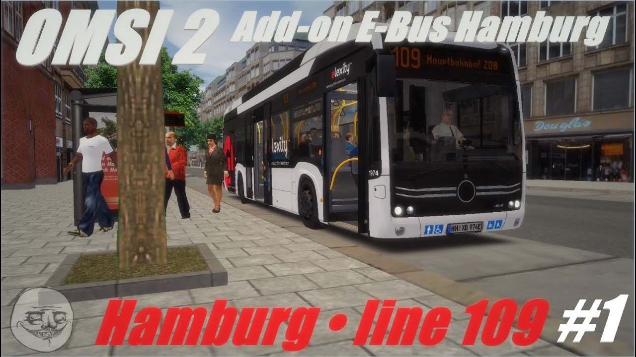 OMSI 2 • Add-on E-Bus Hamburg • Hamburg (line 109) • Part 1