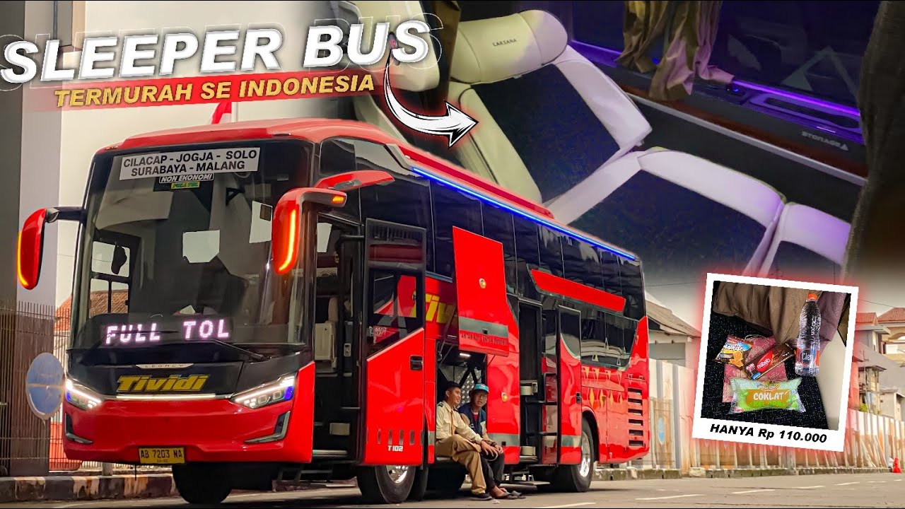 [ TIKET CUMA SERATUS RIBUAN BISA NAIK BUS SLEEPER KAYA GINI 😱 ] Tividi Suites Combi Cilacap - Jogja