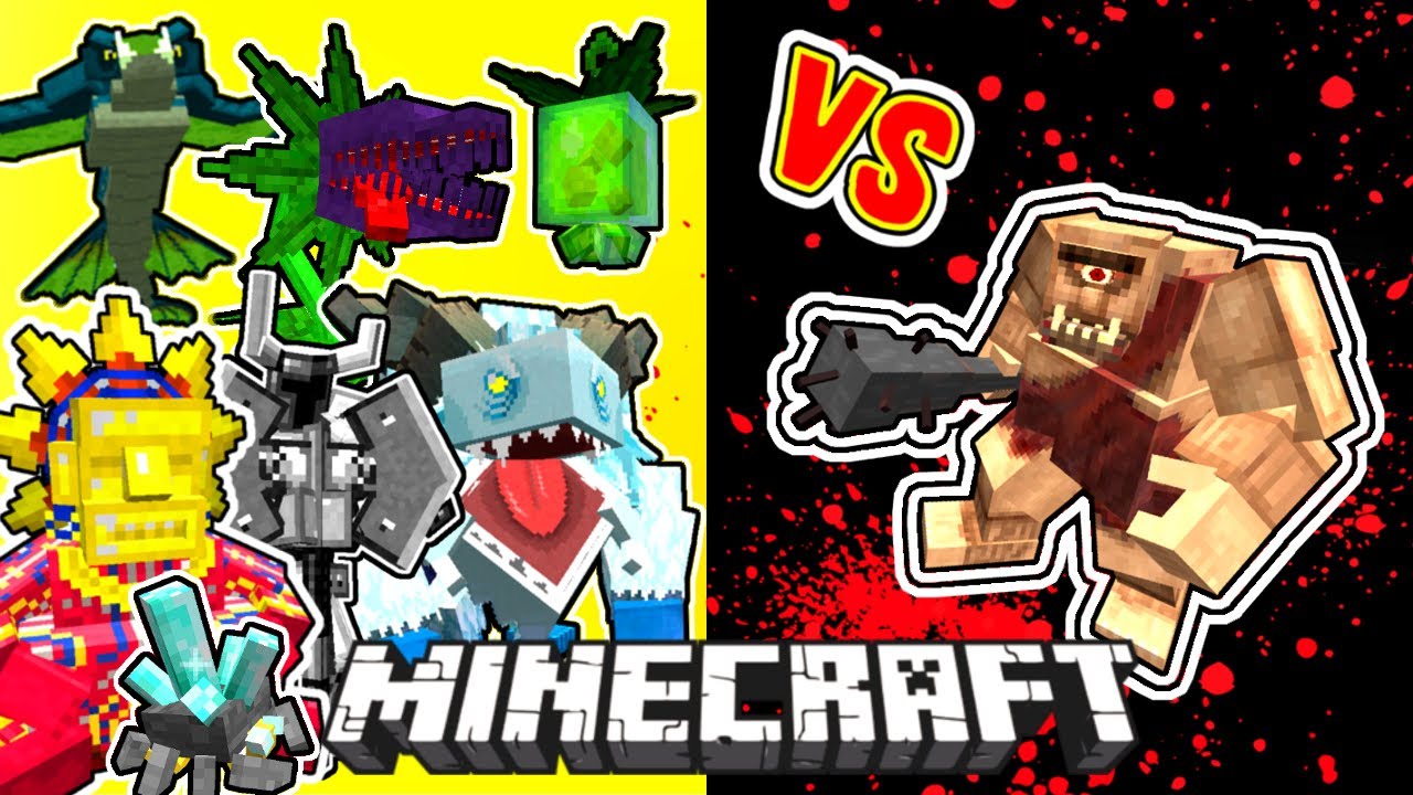 Cyclops Vs. Mowzie's Mobs in Minecraft