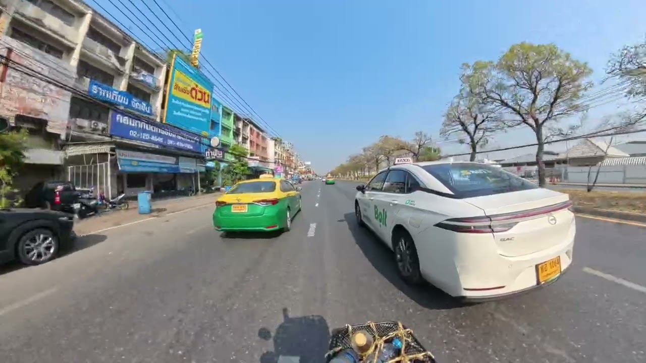 4K POV | 18km Grab Express Delivery - Scenic Road Trip in Thailand [ASMR]