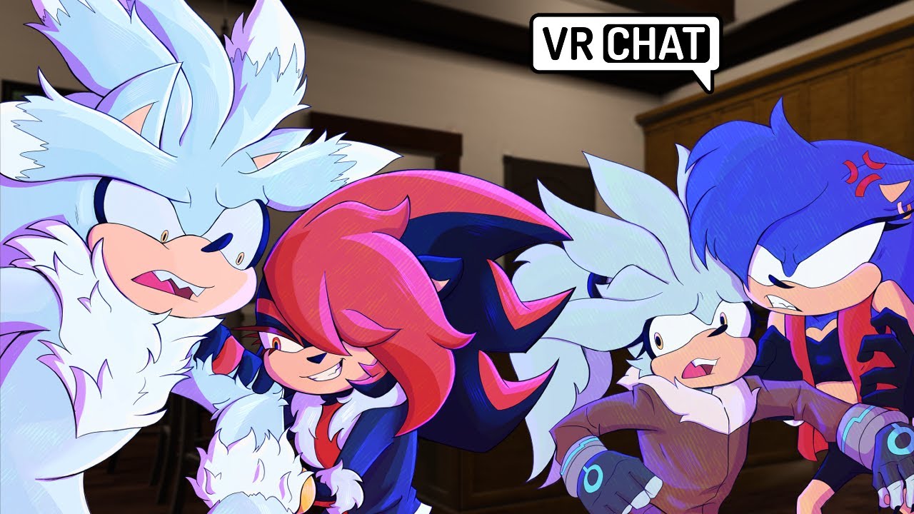 Werehog Silver's Chaotic Night With Female Team SSS! (VR Chat)