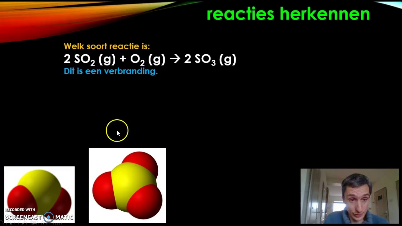 Redoxreacties en zuur-base reacties herkennen.