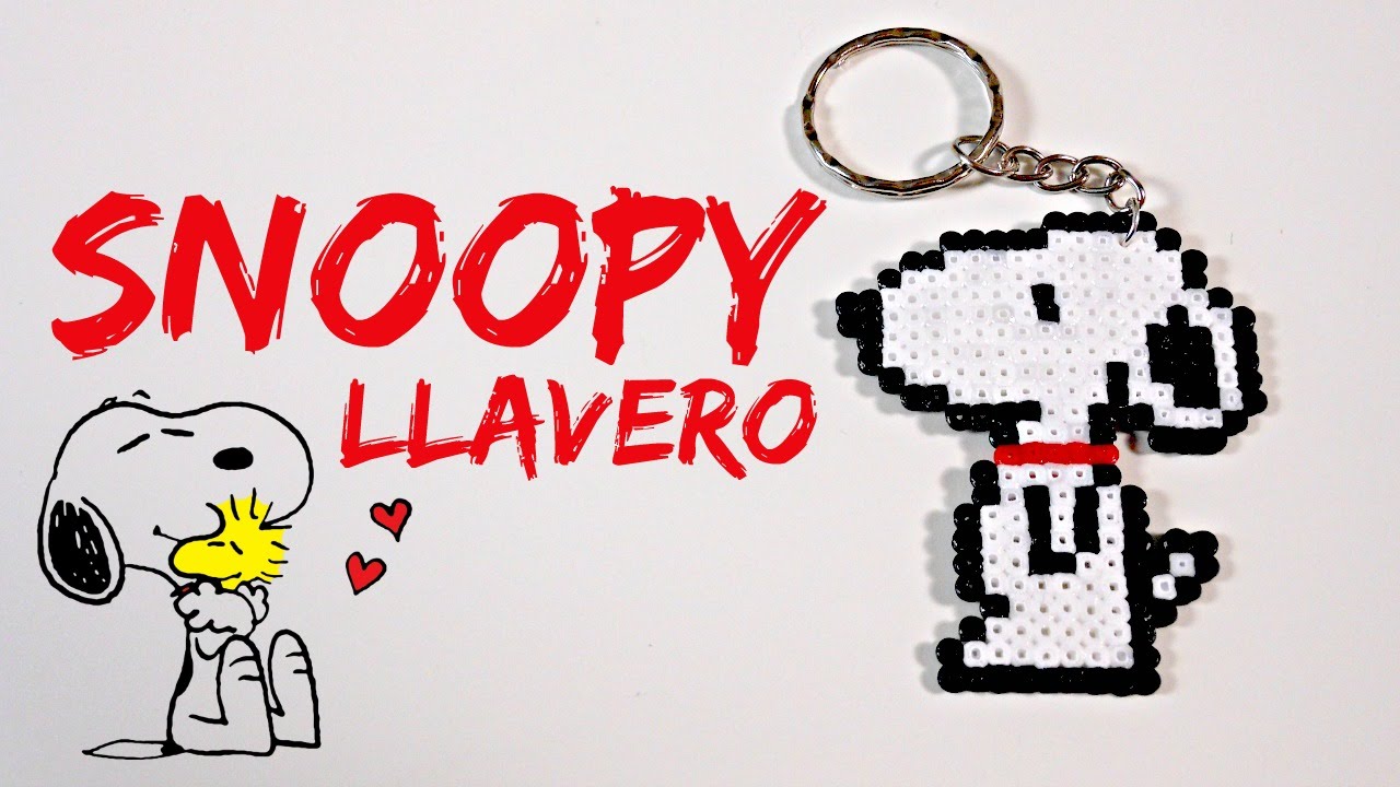 SNOOPY Llavero con Hama beads | Mundo@Party