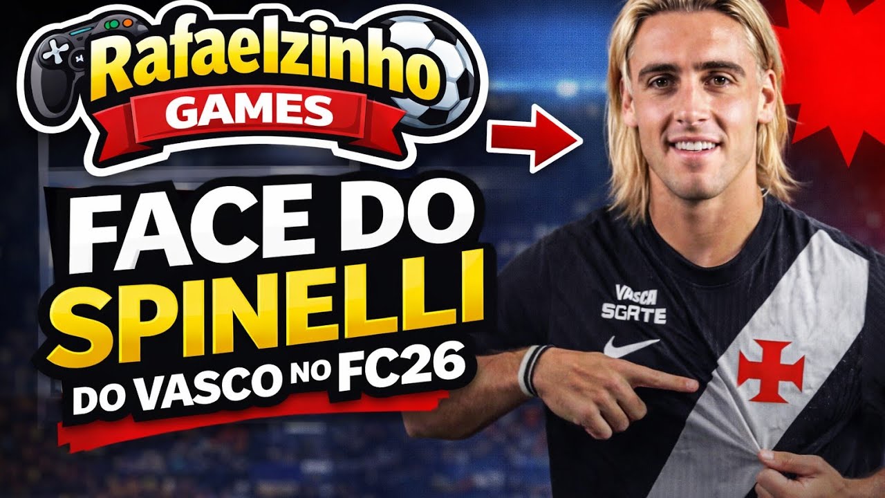 🎮 Como Fazer a Face do Spinelli do Vasco no FC26 – Tutorial Completo!