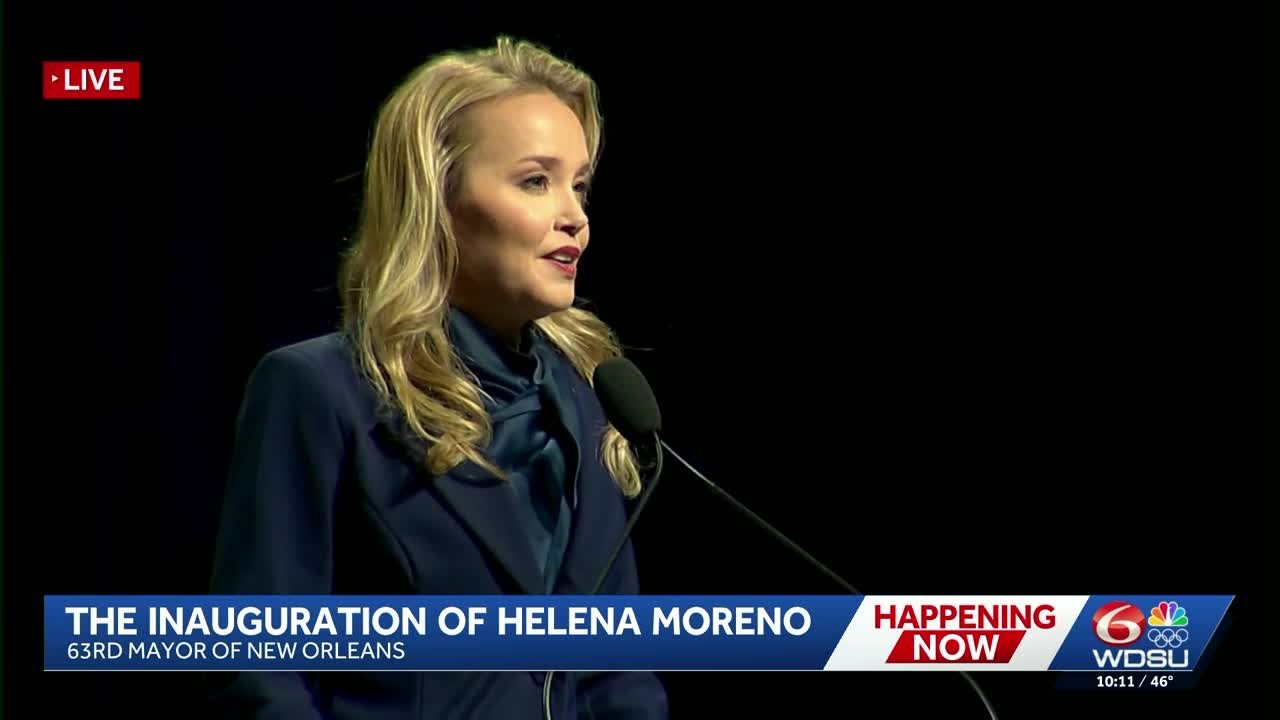 LISTEN: Helena Moreno says she is 'All In' for New Orleans after taking oath of office
