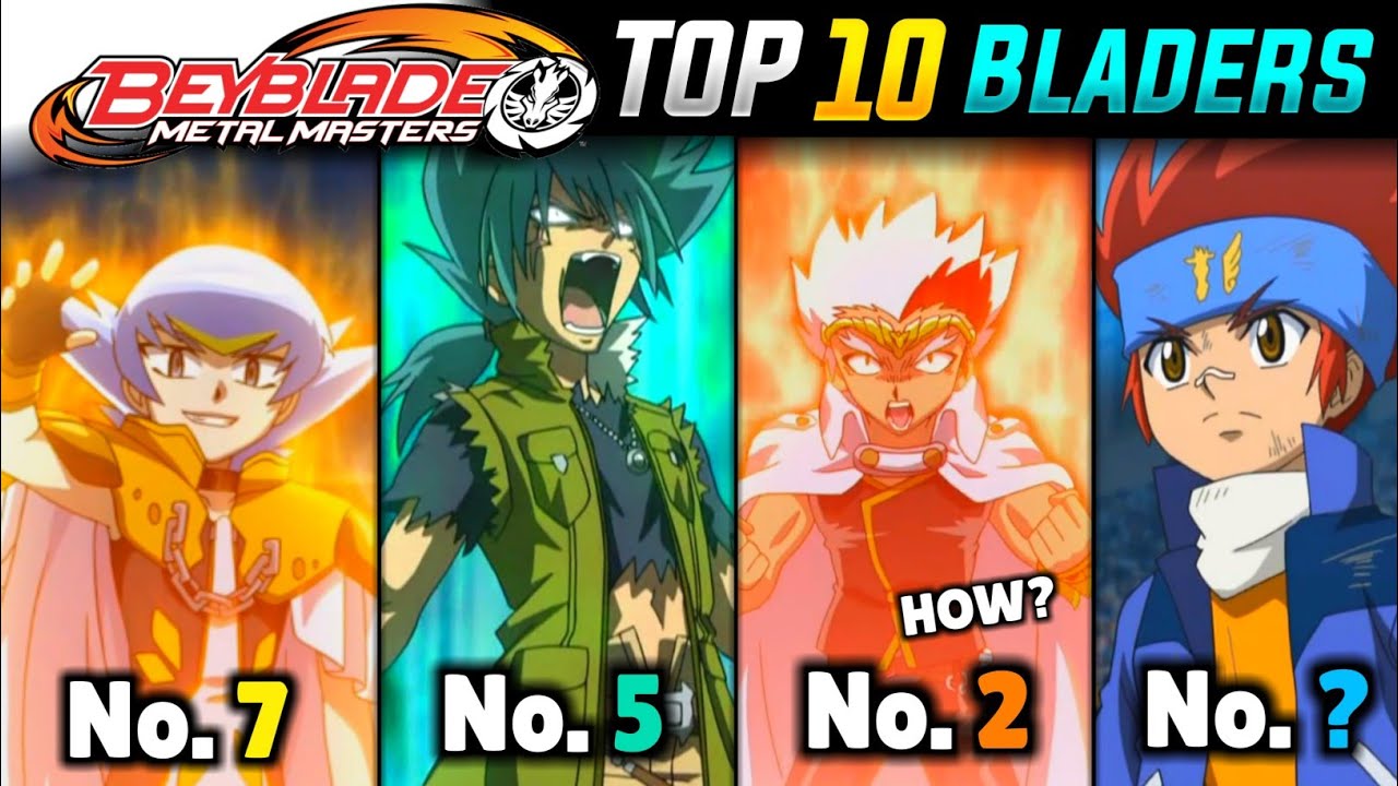 Top 10 Strongest Bladers Of Beyblade Metal Masters🔥Ft. @Sensei_AFS 😎
