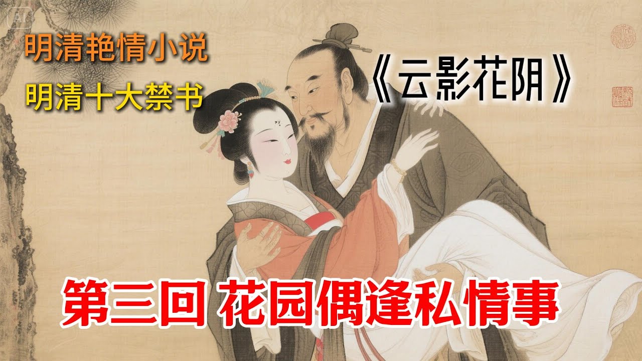 明清艳情小说｜明清十大禁书｜老赵故事会｜第三回 花园偶逢私情事