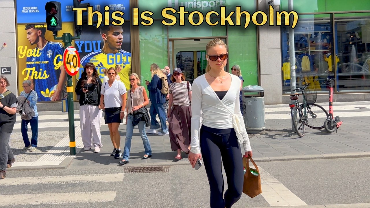 Stockholm Today, June 1 &mdash; City Walk 4K