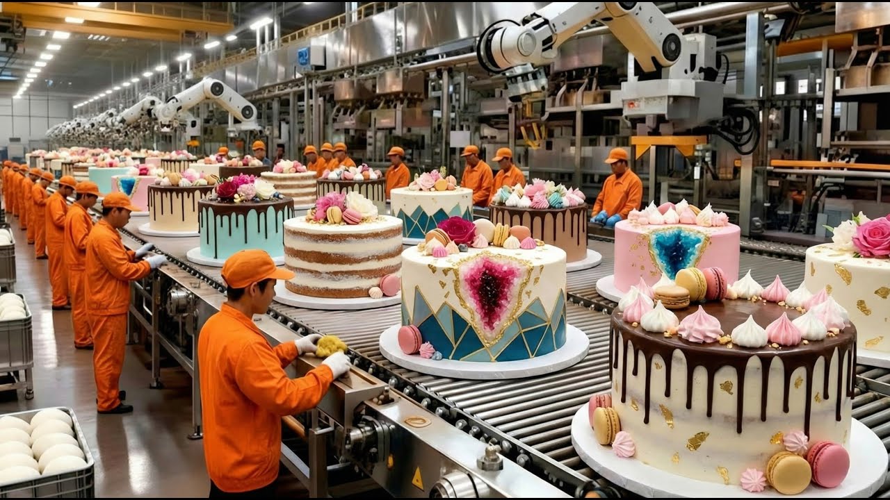 Inside a Cake Factory: How Thousands of Cakes Are Made Every Day