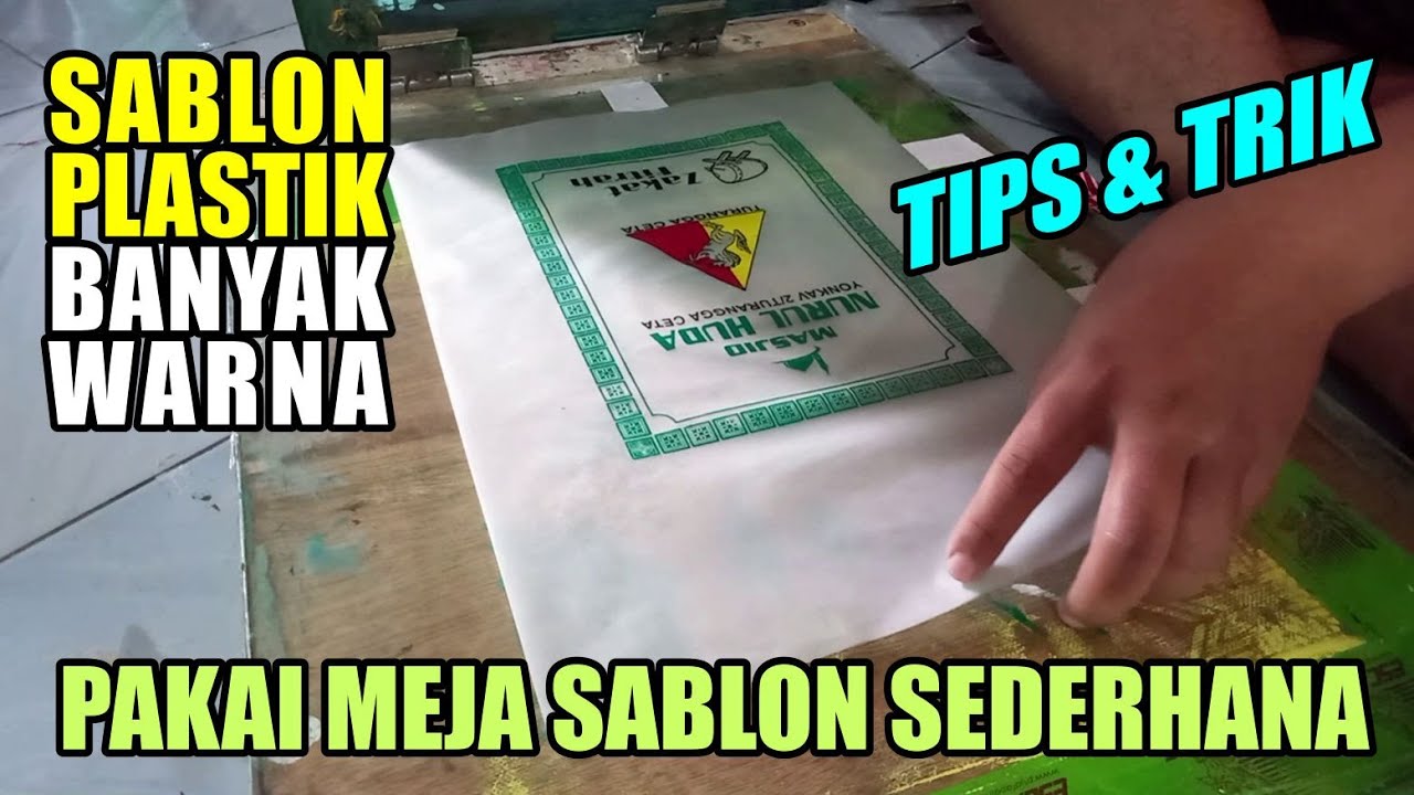 Sablon Plastik Banyak Warna