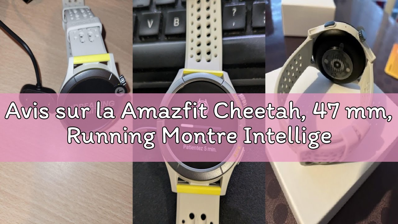 Avis sur la Amazfit Cheetah, 47 mm, Running Montre Intelligente avec GPS Double Bande, Navigation d'