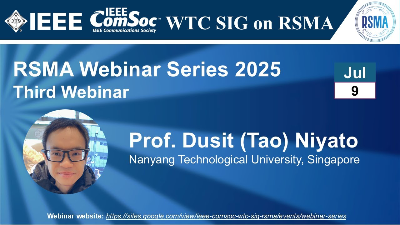 RSMA SIG Talk 23 - Prof. Dusit Niyato