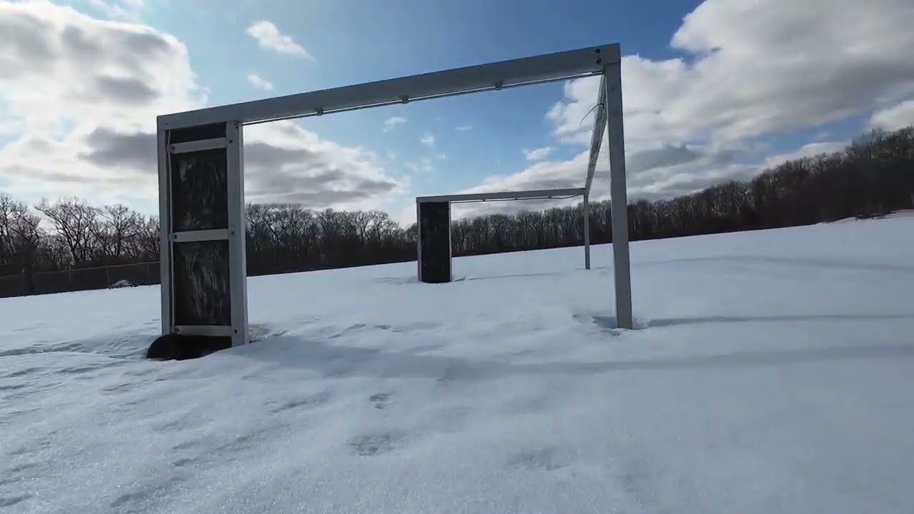 Avata 2, buzzing around the park,  through goal posts, soccer nets, gates and other things. 