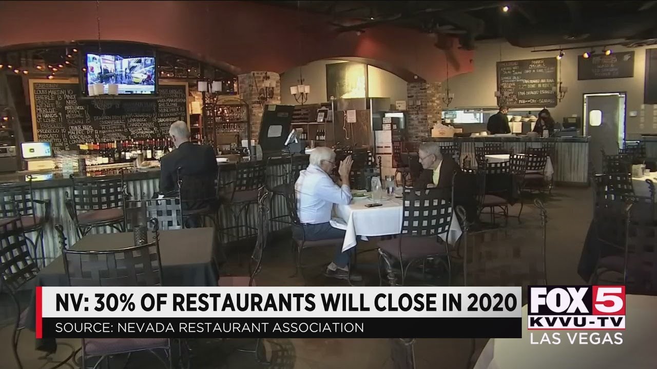 Nevada Restaurant Association projects 30% of restaurants closed in 2020