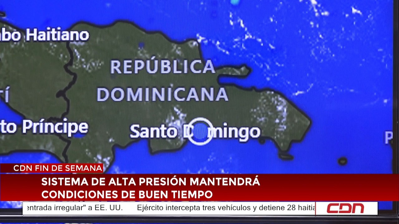 Sistema de alta presión mantendrá condiciones de buen tiempo