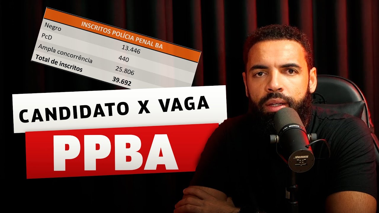Candidato por vaga Concurso Polícia Penal da Bahia (PPBA)