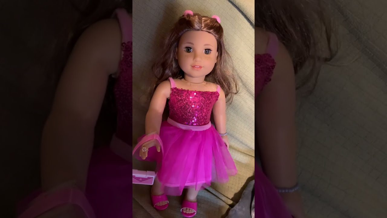 Changing my AG Lila into the other Barbie outfit.