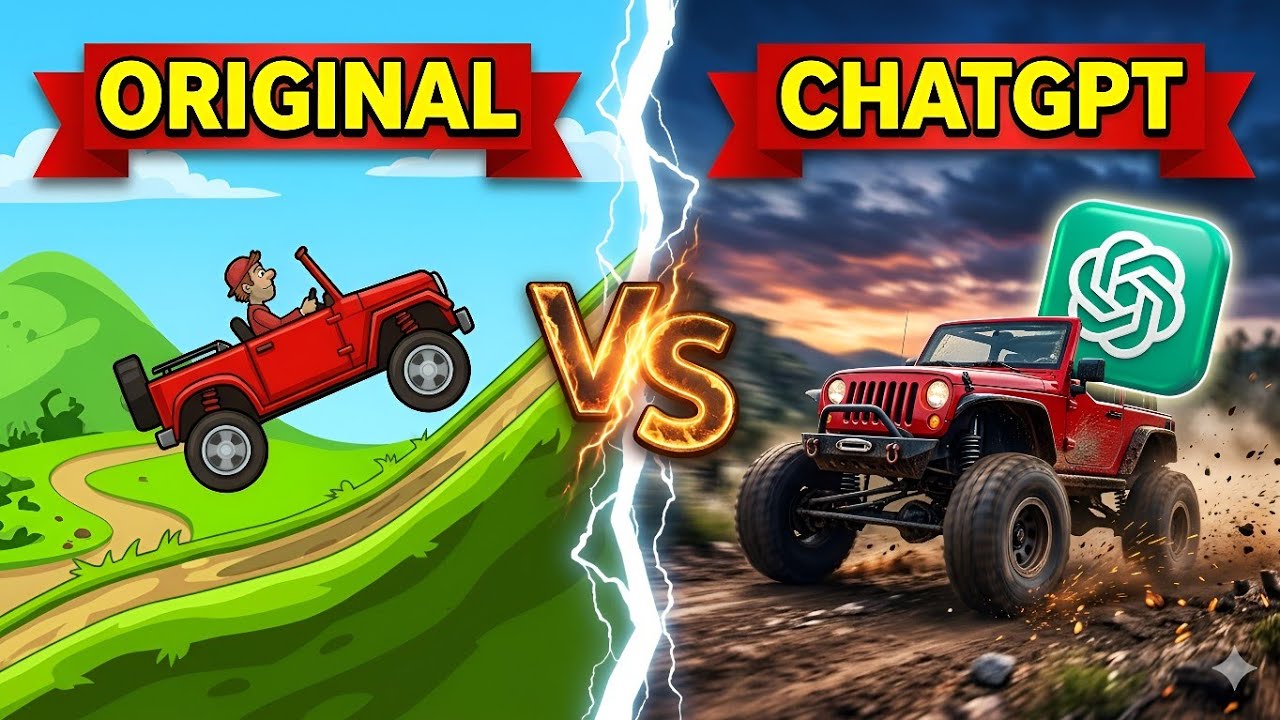 AI Made a Hill Climb Racing Game, Then It Got Weird