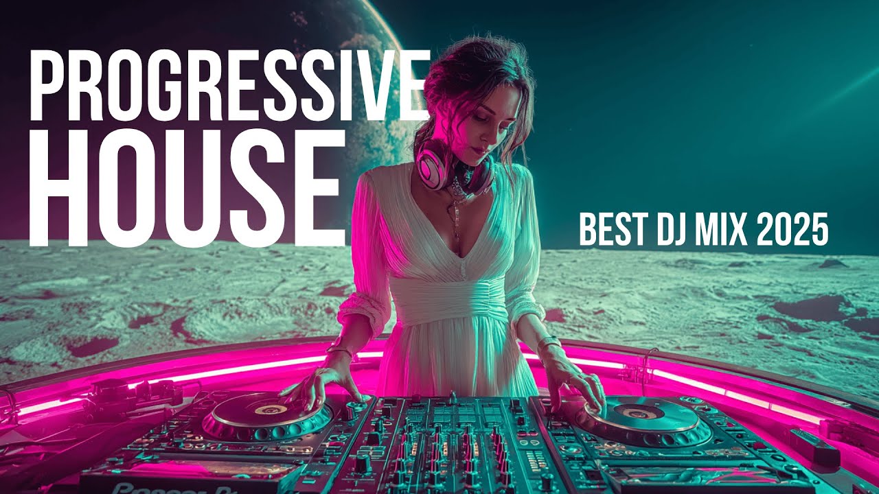 DJ Set on the Moon 🌕 | Progressive House Mix 2025 | Space Emotions