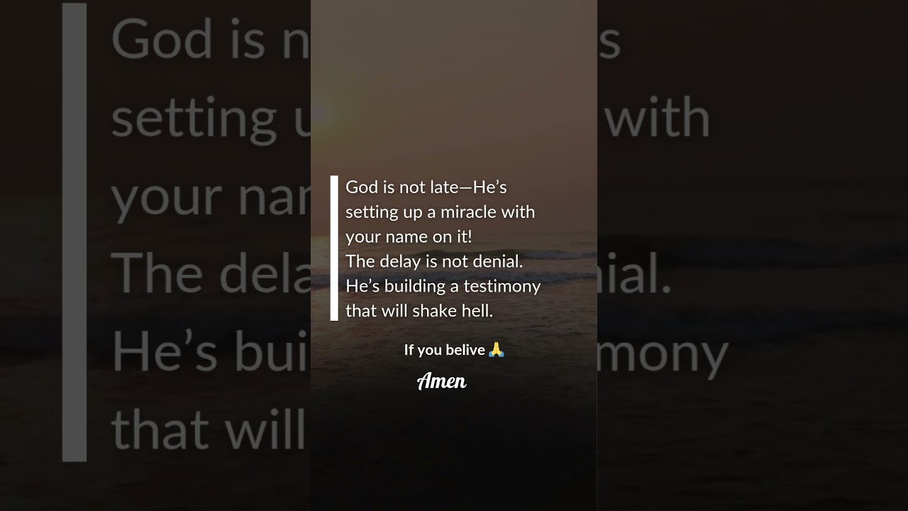 Your Miracle Is on the Way | Delay Is Not Denial