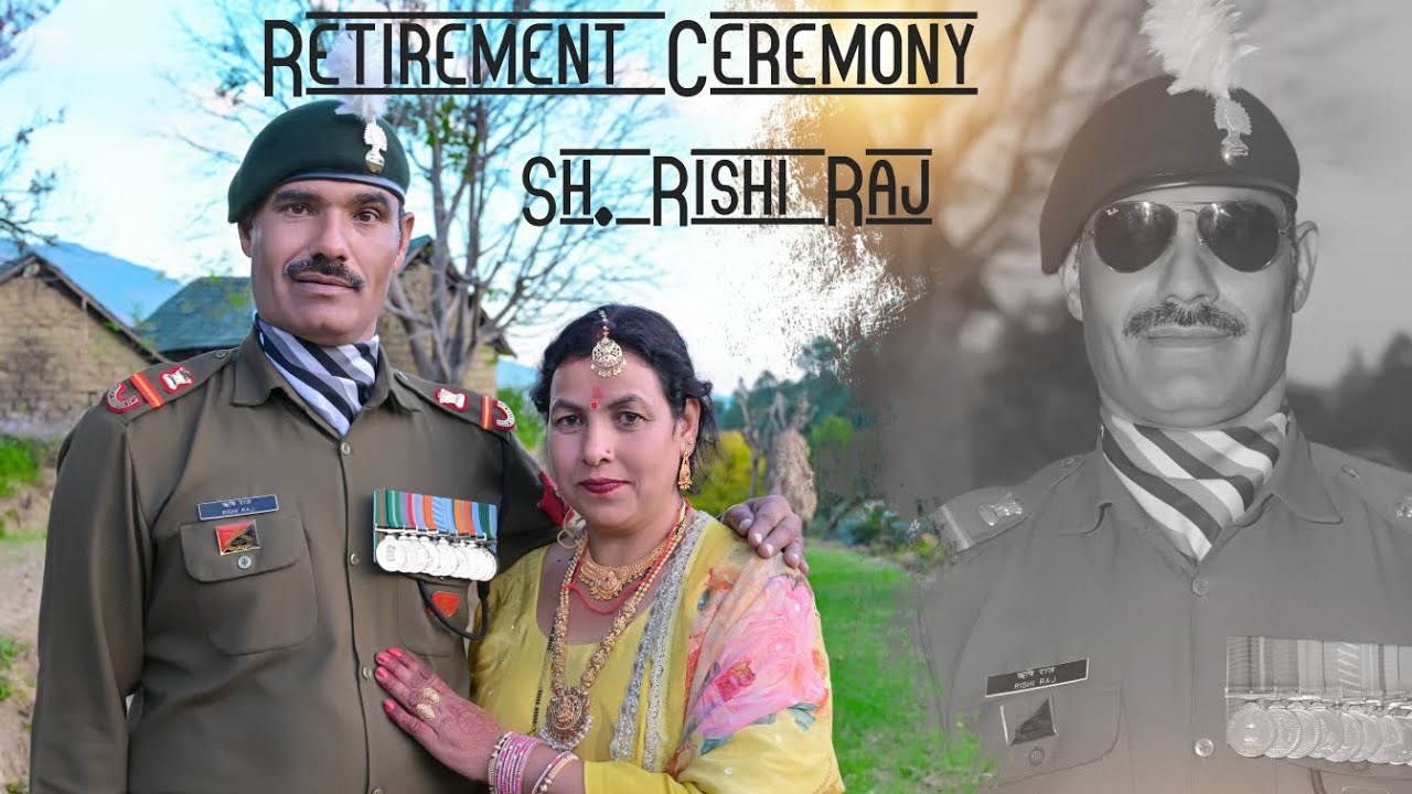 sub. Major  Rishi Raj Retirement Ceremony