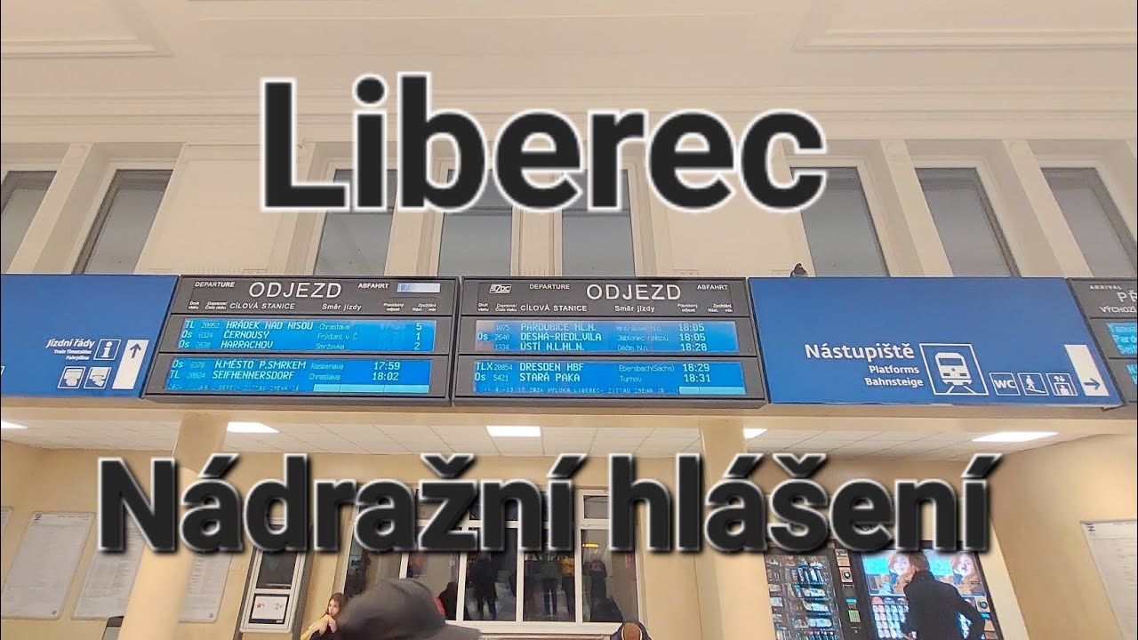 Hlášení vlaků ve stanici Liberec | INISS - Danuše Hostinská-Klichová (Andula) | 12.12.2024
