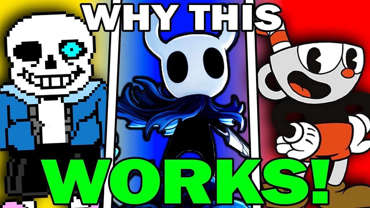 Why Games Like Hollow Knight, Undertale & Cuphead WORK