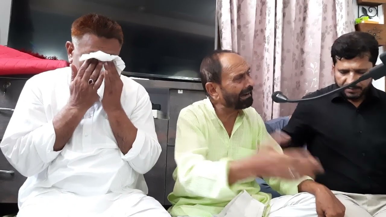 janab Hasan Ali Sahab, Dehradun me janab zafar zaidi Sahab ke ghar pe Marsiyakhani karty hue, 6/8/23