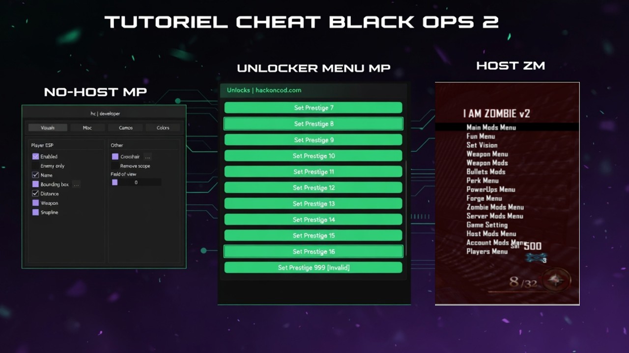TUTO CHEAT BLACK OPS 2  -  No-Host + Unlocker + Host Zombies 2026 STEAM
