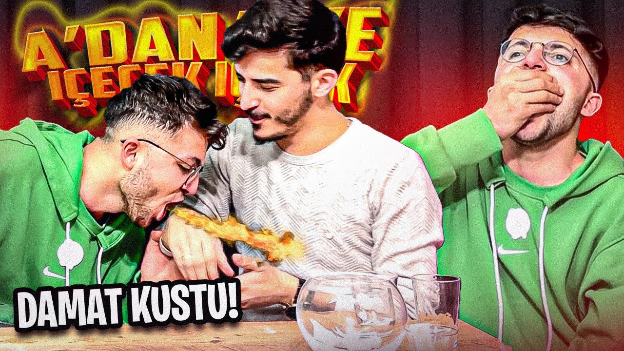 DAMAT İLE A'DAN Z'YE İÇECEK İÇMEK (DİKKAT DAMAT KUSABİLİR!)