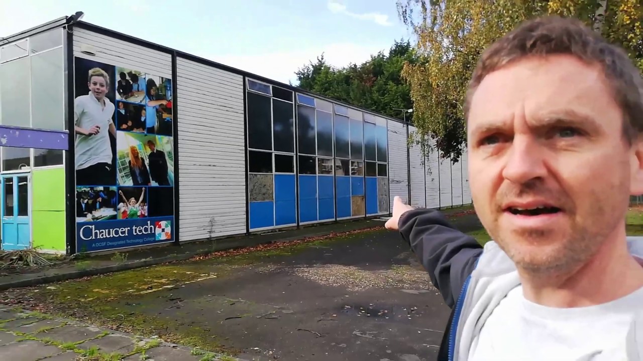 Geoffrey Chaucer School Canterbury before demolition