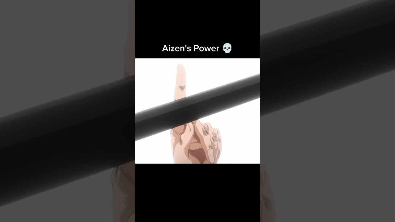 When Aizen stops Ichigo's Bankai with 1 finger #anime #bleach #aizen
