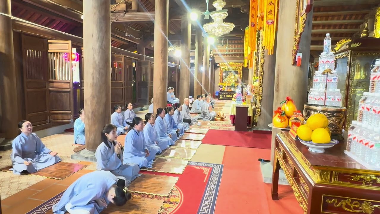 THỜI KHOÁ NIỆM PHẬT ĐẦU NĂM CỦA ĐẠO TRÀNG. NAM MÔ A DI ĐÀ PHẬT 