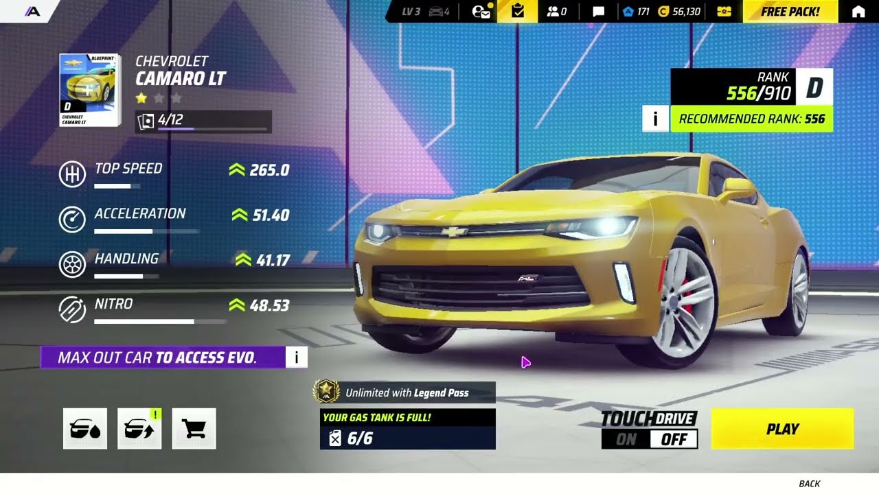 aku berjaya mendapatkan mobil/kereta baru di game asphalt legend